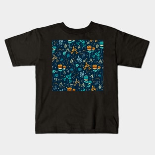 Floral Night Pattern | Urban Finery Kids T-Shirt